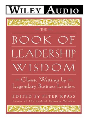 cover image of The Book of Leadership Wisdom